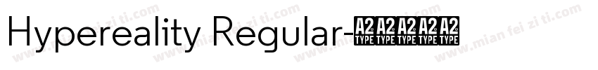 Hypereality Regular字体转换